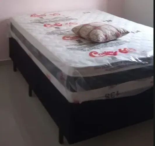 Cama box + colchão castor semi ortopédico D45