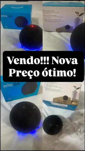 Echo Dot (Geração mais recente) | Smart speaker com Alexa, som vibrante e potente, Wi-Fi e