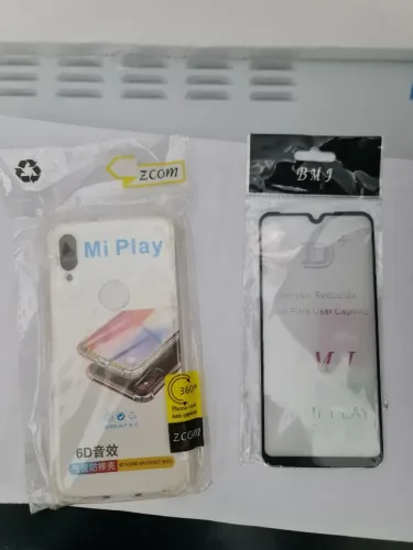 xiaomi mi play película e case capinha nova