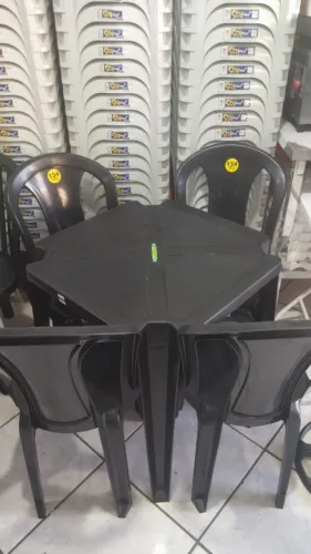 jogo de mesa topmil preto 154kg