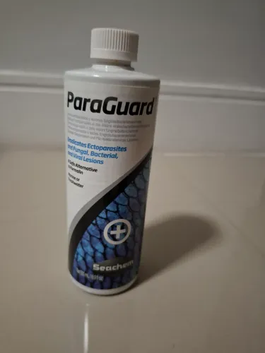 Seachem ParaGuard 500 ml- anti parasitário para peixes.