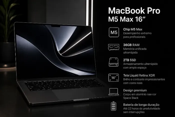 MacBook Pro M5 Max 16? 36GB RAM 2TB SSD Space Black