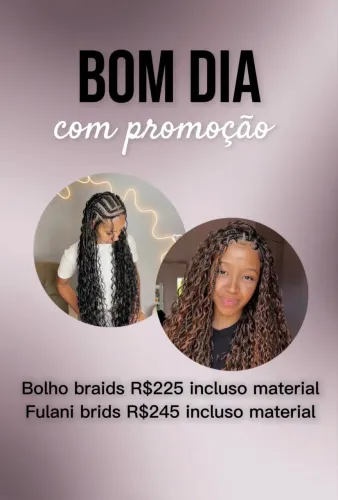 Promoção trança
