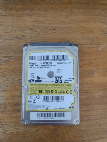 HD Samsung 320GB notebook