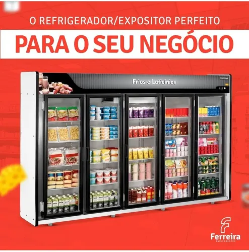 Expositor de frios e lacticínios 3 e 5 portas novos pronta entrega