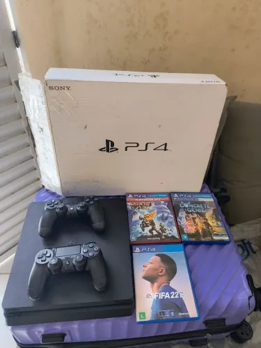 Ps4 slin 2 controles e jogos 