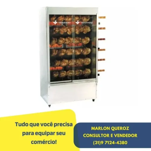 Assadeira de 30 Frangos Venâncio a Gás
