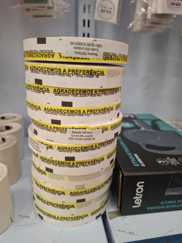 15 etiquetas 18x74 amarela para balança antiga