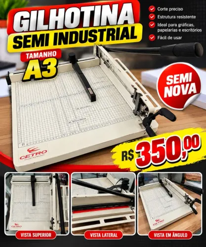 Guilhotina semi industrial