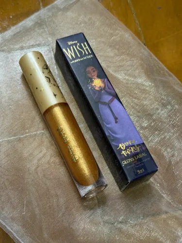 Gloss Bruna Tavares Disney - Wish (dourado) - Novo