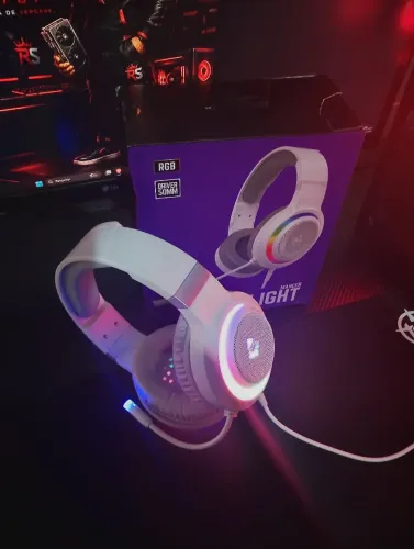 Headset gamer mancer Twilight novo branco