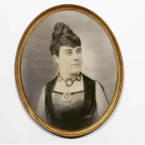 Foto Antiga Moldura Oval