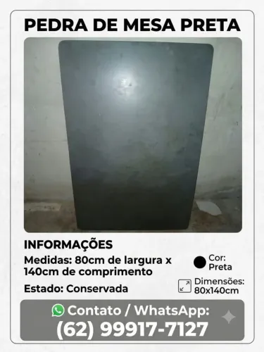 Pedra cor preta 140x80
