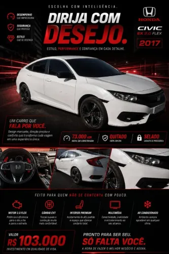 Honda Civic Sedan Sport 2.0 Flex 16V Aut.4p 2017