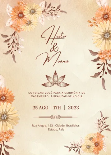 Convite digital personalizado (entrega rápida)