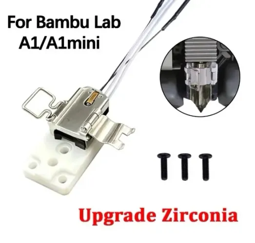 Kit aquecedor V3.0 Zirconia Impressora 3D Bambu lab A1 e A1 Mini