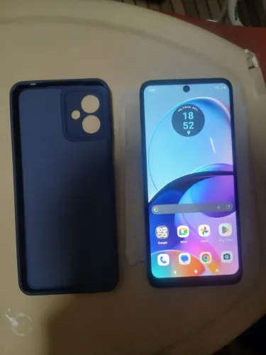 Moto G14 128GB Azul ? Tudo Funcionando, Tela Impecável, Com Capa