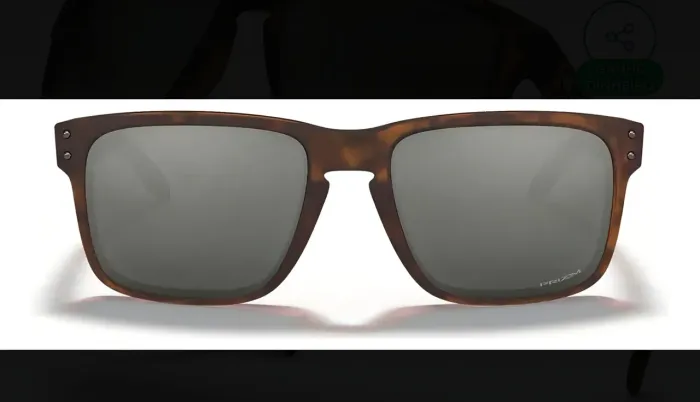 Óculos de sol Oakley holbroock tamanho standart armação matte brown tortoise e lente blk
