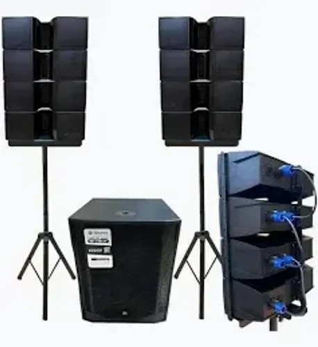 Caixa de Som Ativa Bluetooth MXT 6000W Line Up Duo L2 18164 Preto