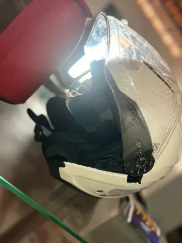 capacete gp tech com óculos