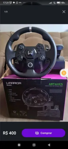 VOLANTE WARRIOR ARTAXES SEMI NOVO