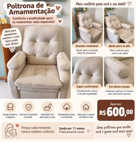 Poltrona de amamentação
