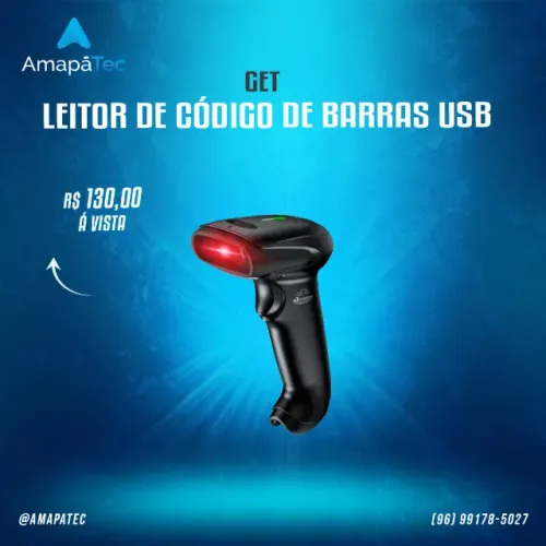 Leitor de Código de Barras USB Get