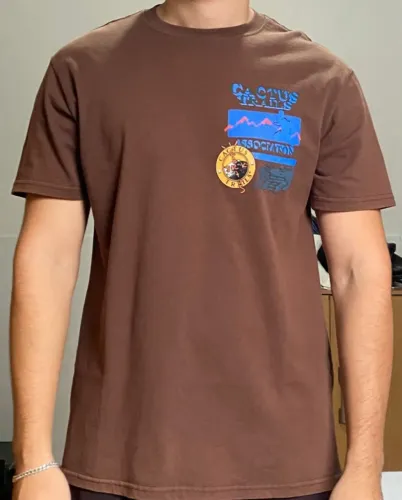 Travis Scott Cactus Trails Assn T-shirt Marrom 