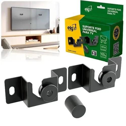 Suporte Fixo Universal para TV de 10 a 100 Ultra Slim ate 100kg - ELG