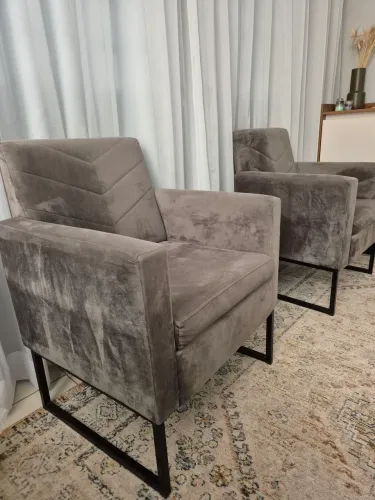 Poltrona luxo veludo