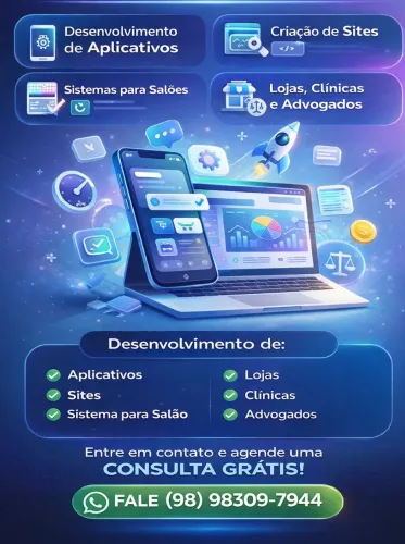 Desenvolvimento de Aplicativos, Sites e Sistemas Profissionais para Empresas