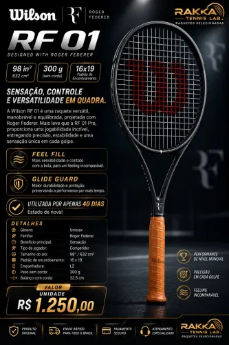 Raquete Wilson RF 01 L2 300g