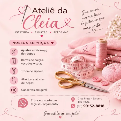 Costureira (Ajustes e Consertos)