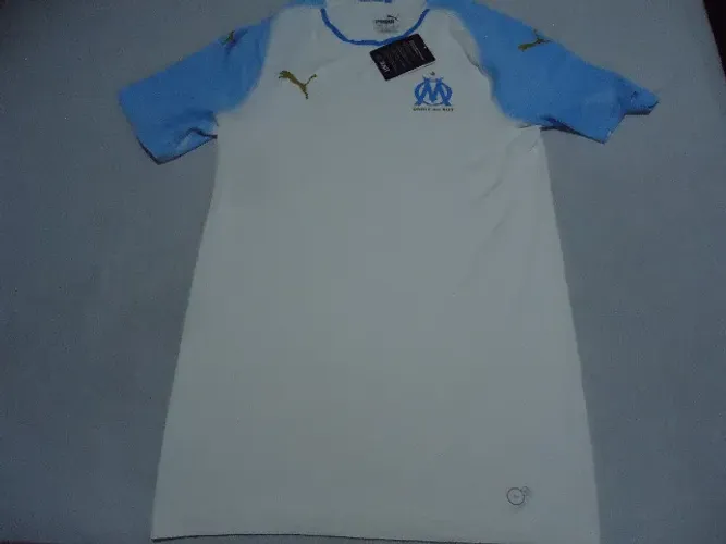 puma - camisa do olympique marseille evoknit - tam xxl (veste m ou g colado) - original