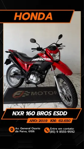 Honda bros 160 Esdd ano 2019,Extra Aceitamos cartão e Financiamento bancário