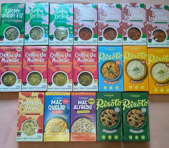 19 caixas de Holy Foods Lacradas
