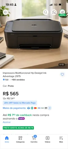 Impressora multifuncional HP