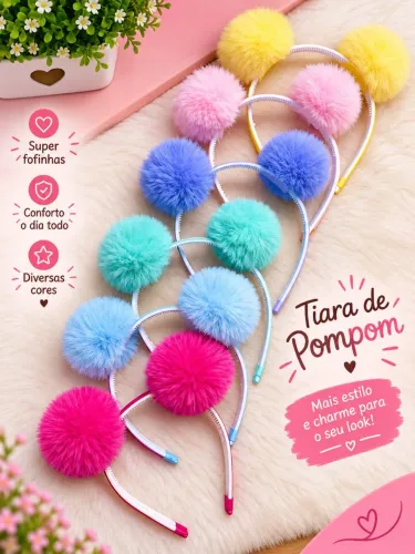 OFERTA/VENDO TIARA POMPOM