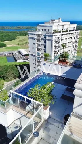 Cobertura duplex de 590m² no Riserva Uno para venda com 4 suítes, piscina de borda infinit
