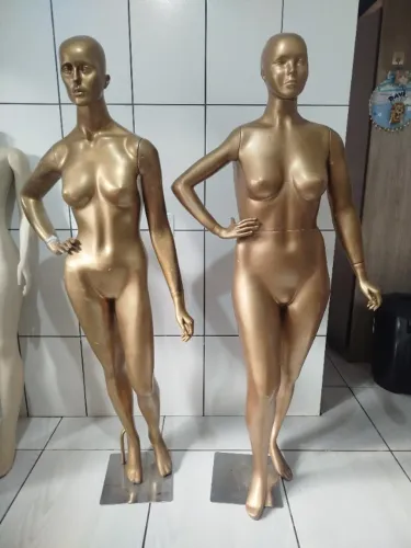 Manequins de fibra conjunto slim e plus size