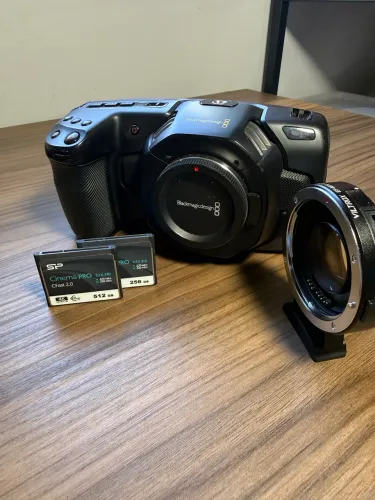 Blackmagic Pocket Cinema Camera 4K | CFast 512+256GB | Viltrox Speed Booster