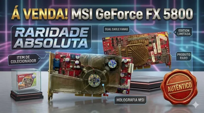 MSI GeForce FX 5800 ? RARIDADE / ITEM DE COLECIONADOR 