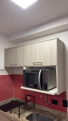 Microondas Panasonic espelhado 