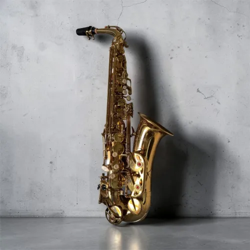 Sax Alto Shelter Saxofone laqueado Dourado