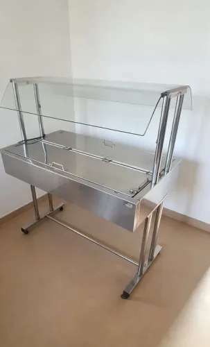 Pista quente com 6 Cubas inox 110 w
