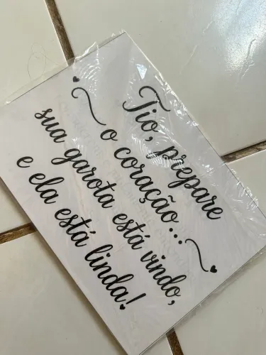 Vendo placa de casamento