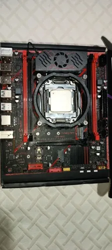 KIT X99 H9S Qiyida+Xeon 2680v4+16gb Ram+Módulo TPM 2.0 14 Pinos