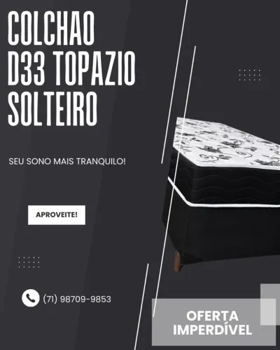 COLCHÃO SOLTEIRO D33