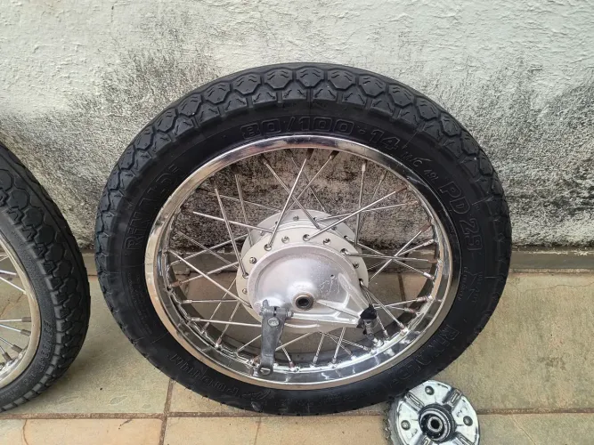 Roda traseira biz 125 completa