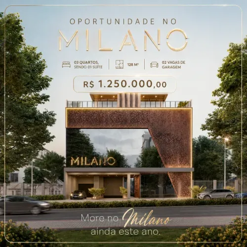 Oportunidade rara no Milano, apartamento com 03 qtos e em andar alto em valor de repasse
